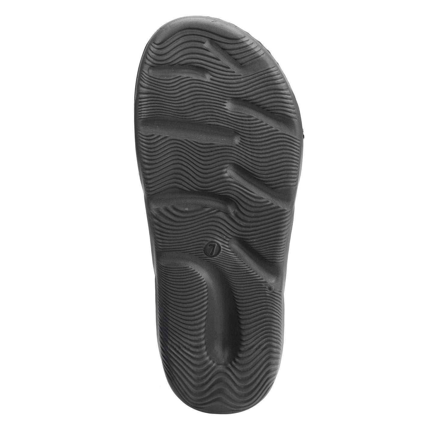 Sole of Fashionable Men's Slip-On Grey Footwear with Textured Grip for Comfort and Support