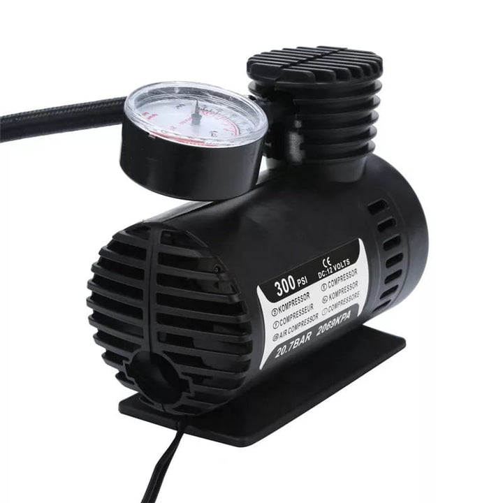 Superior eMart fast air inflation compressor with built-in pressure gauge for quick tire inflation