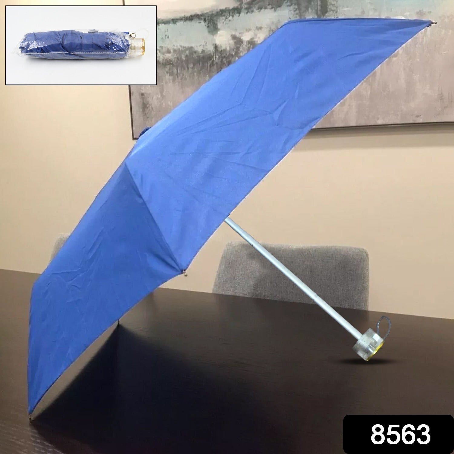 3-Fold Umbrella Summer Sun and Rain Protection Foldable Cute Umbrella || UV Pr - 8563_foldable_umbrella_1pc_no3