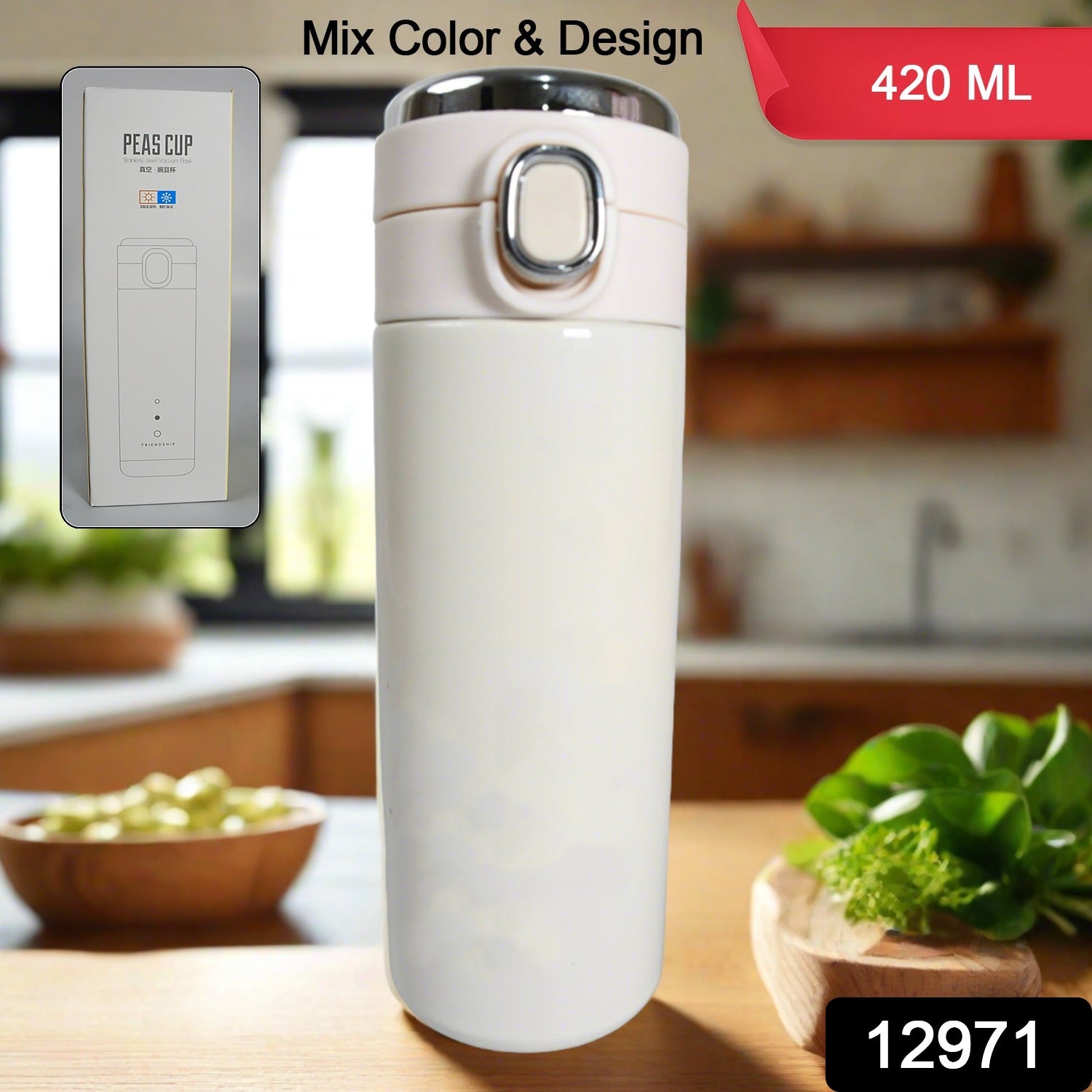 Smart Vacuum Insulated Water Bottle with LED Temperature Display, Cold & Hot | L - 12971_mix_temperature_bottle_420ml_no2