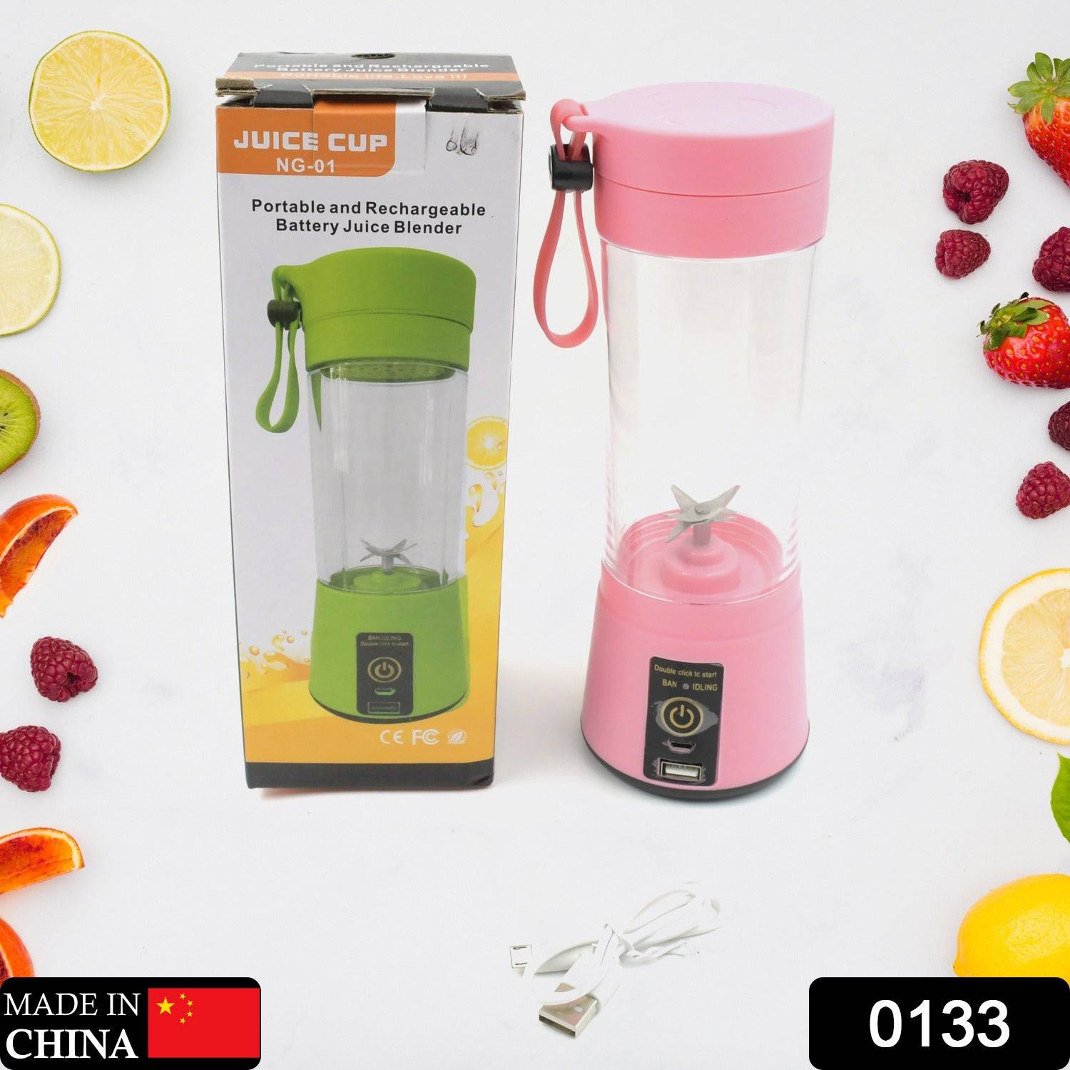 133 Portable Usb Electric Juicer - 6 Blades (Protein Shaker) - Superior eMart