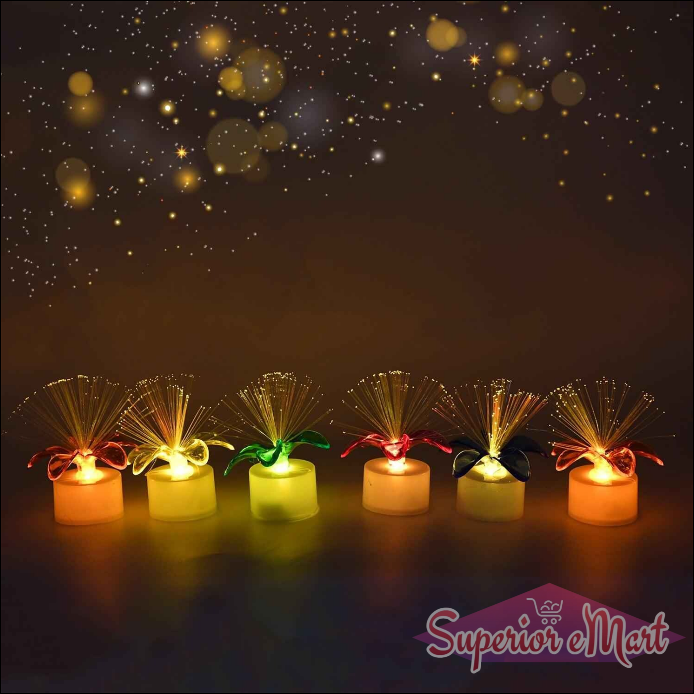 Fiber Optic Centerpieces Decor 12 Pcs - Superior eMart