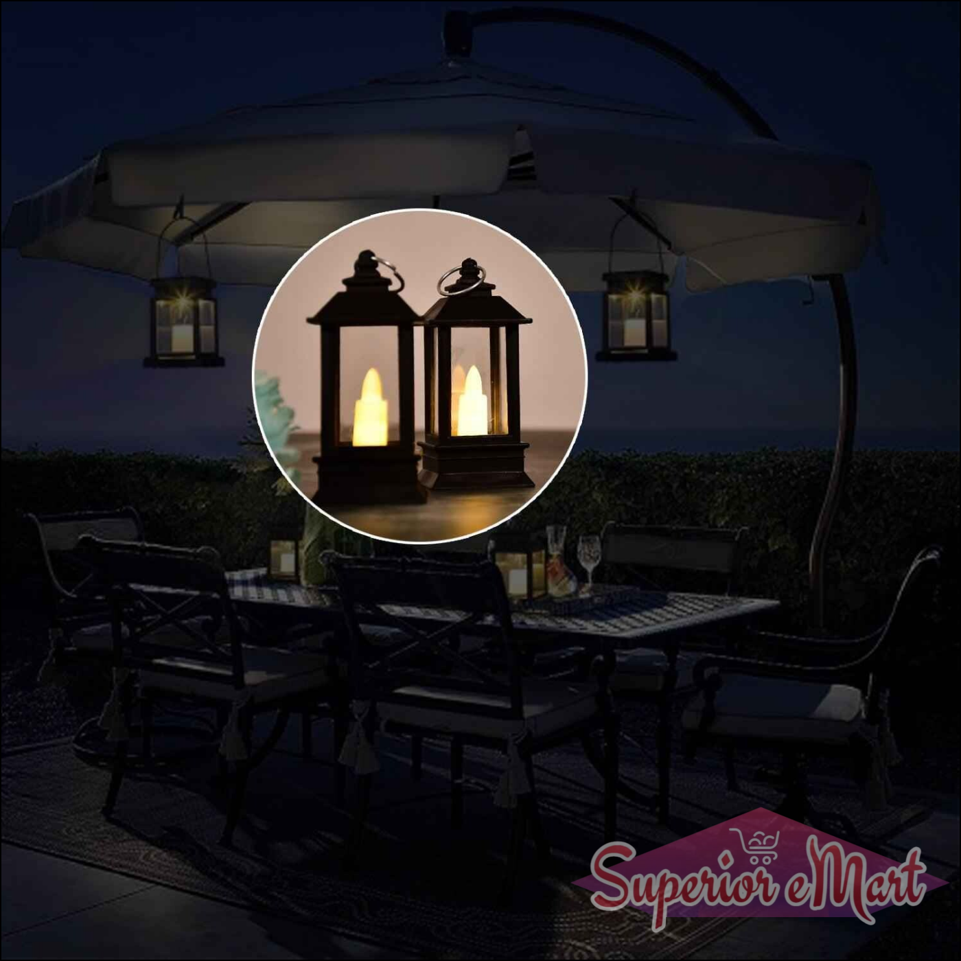 Flameless Candle Lantern 24 pcs - Superior eMart