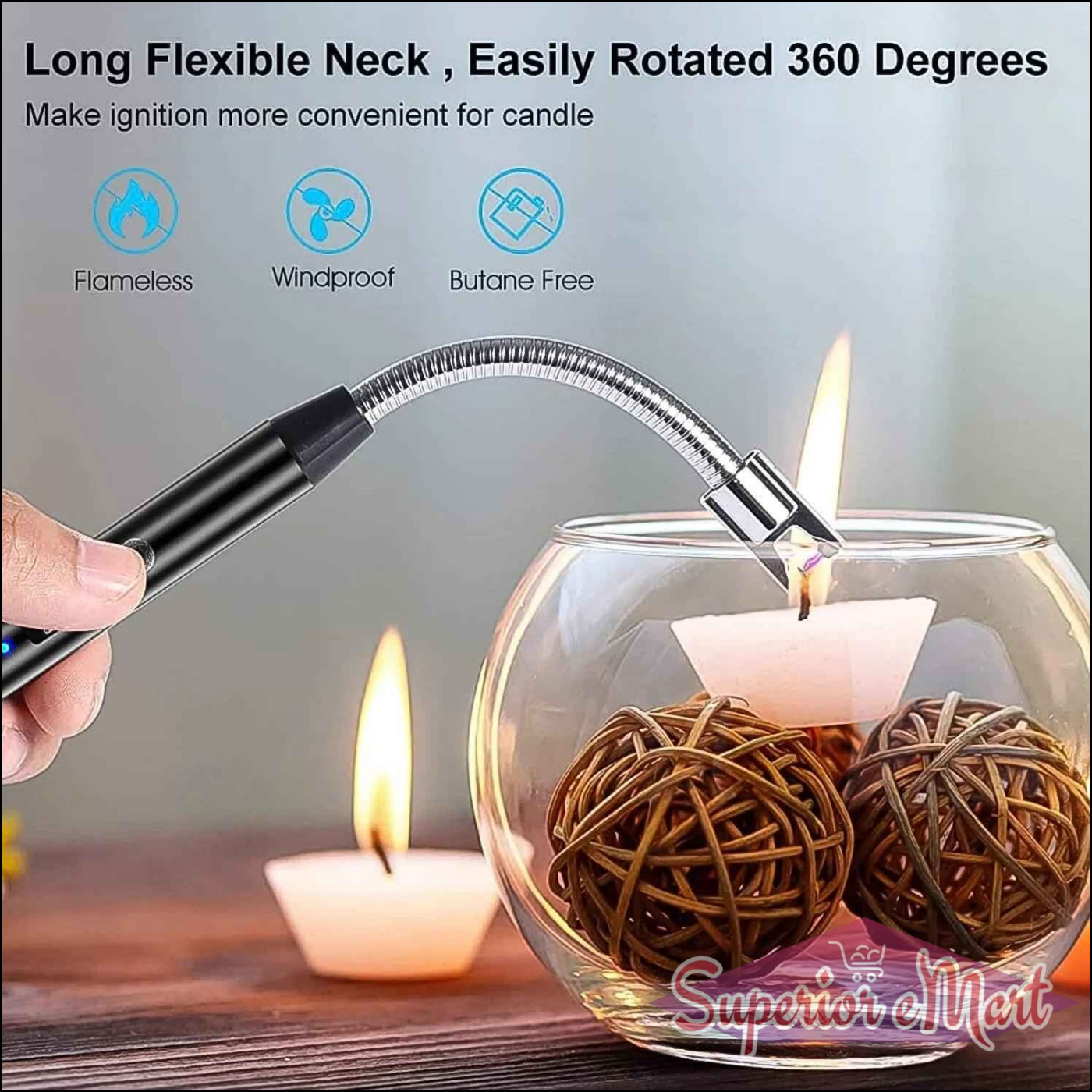 Flexible USB Rechargeable Lighter - Superior eMart