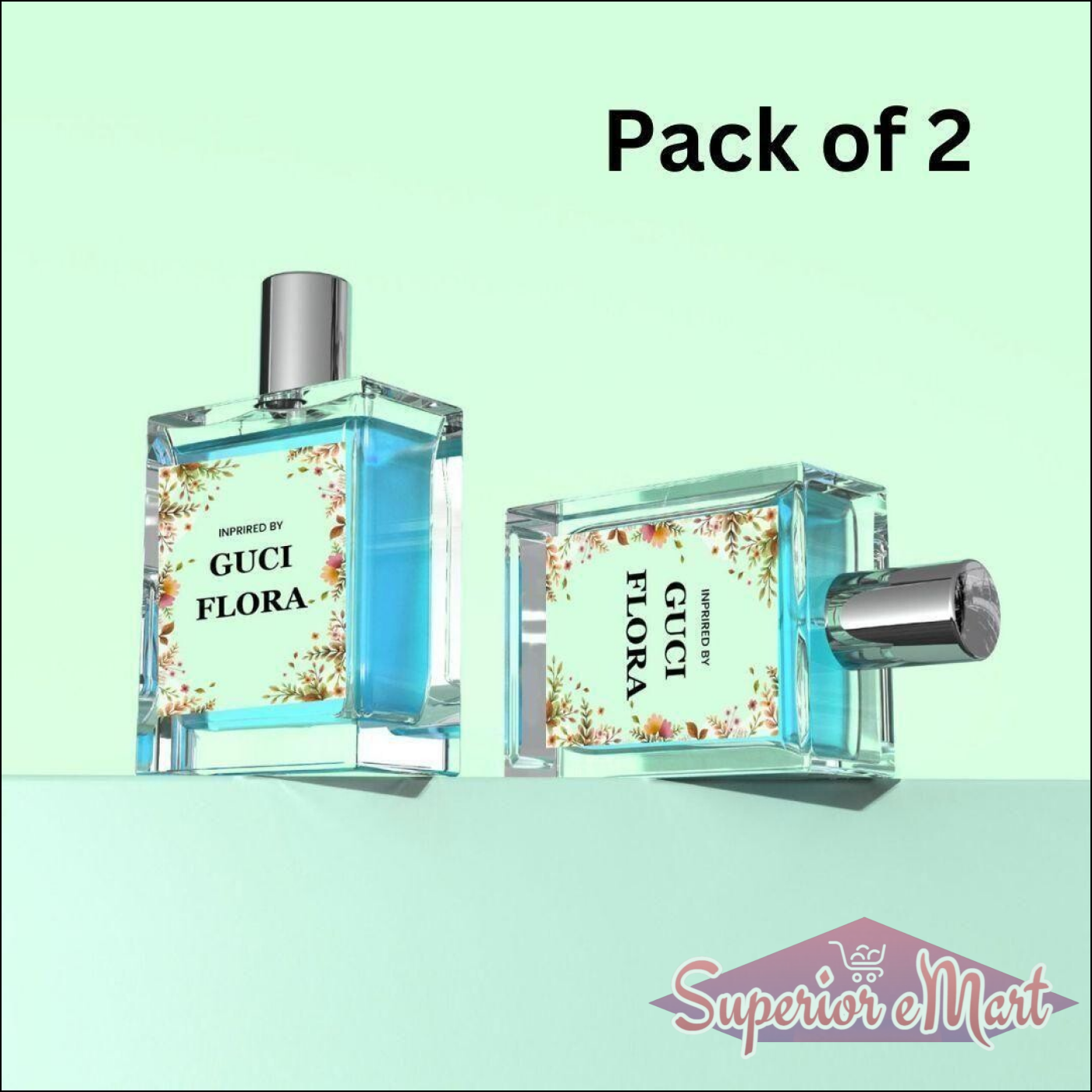 Pack of 2 Gucci Flora Floral Perfume for Women in Stylish Bottles
