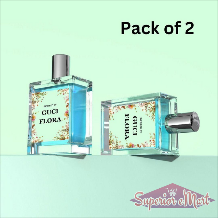 Pack of 2 Gucci Flora Floral Perfume for Women in Stylish Bottles