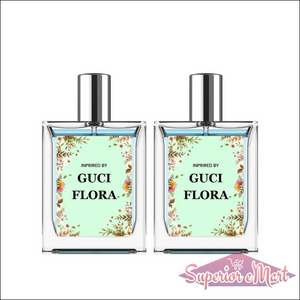 Floral perfume for women in elegant glass bottle inspired by Gucci Flora