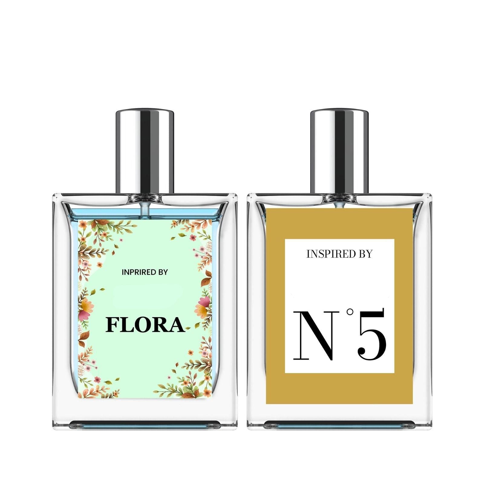 Florra & N5 Inspired Perfume Set with Floral and Elegant Fragrances for Daily Wear