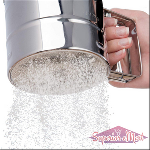 Flour Sifter Atta Chhani Hand Press Design Stainless Steel - Superior eMart
