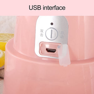 Foldable electric juicer blender with USB interface for convenient charging and easy portability