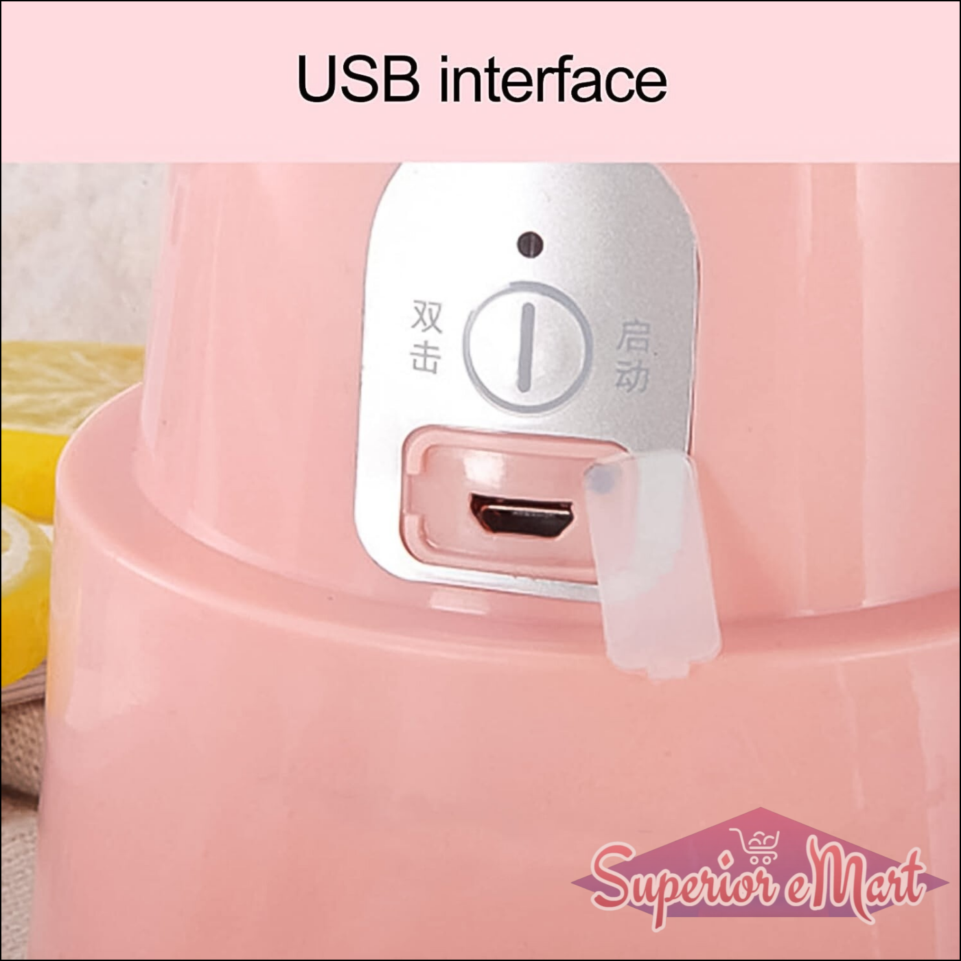 Foldable electric juicer blender with USB interface for convenient charging and easy portability