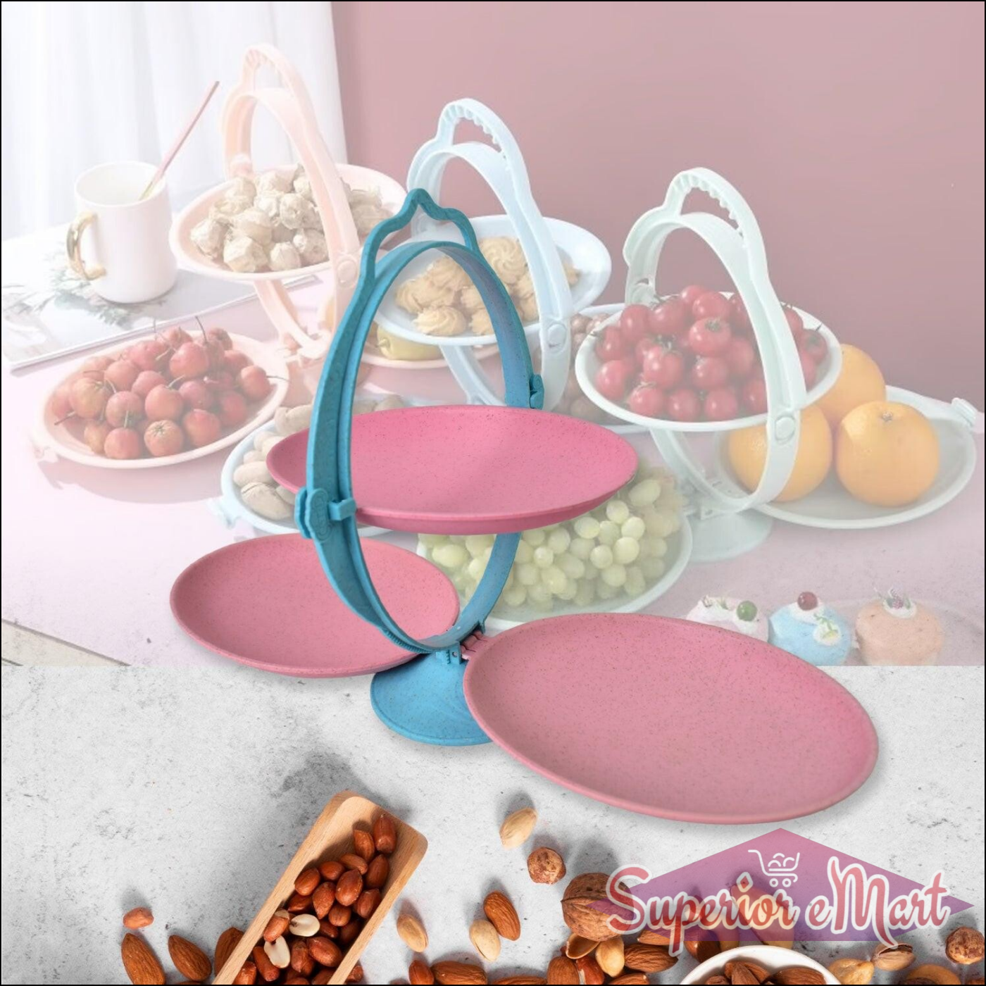Foldable Fruit Plate Tray - Superior eMart