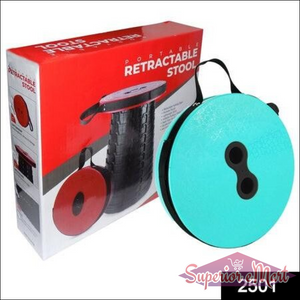 Superior eMart foldable height adjusting stool in a portable design with convenient carrying handle