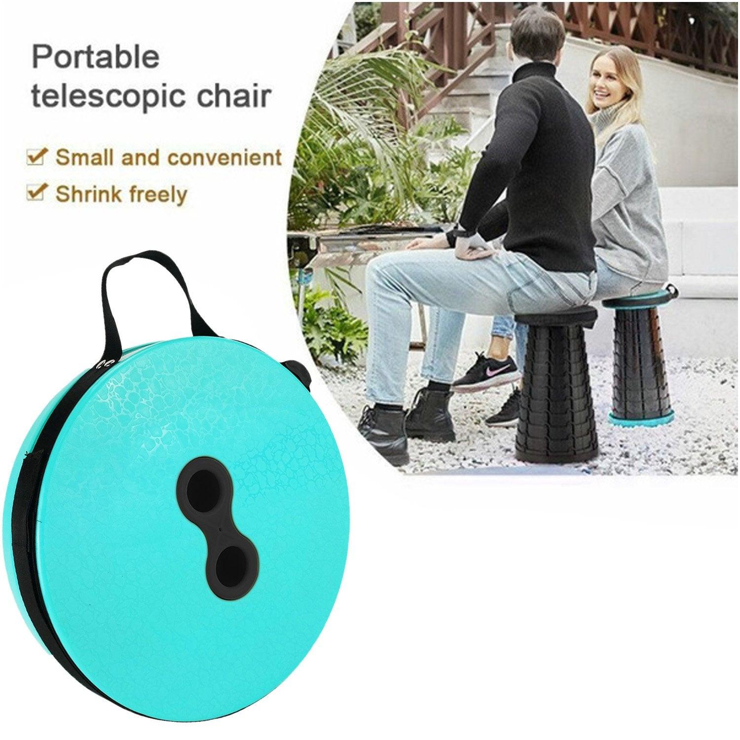 Portable and compact foldable height adjusting stool for outdoor seating convenience