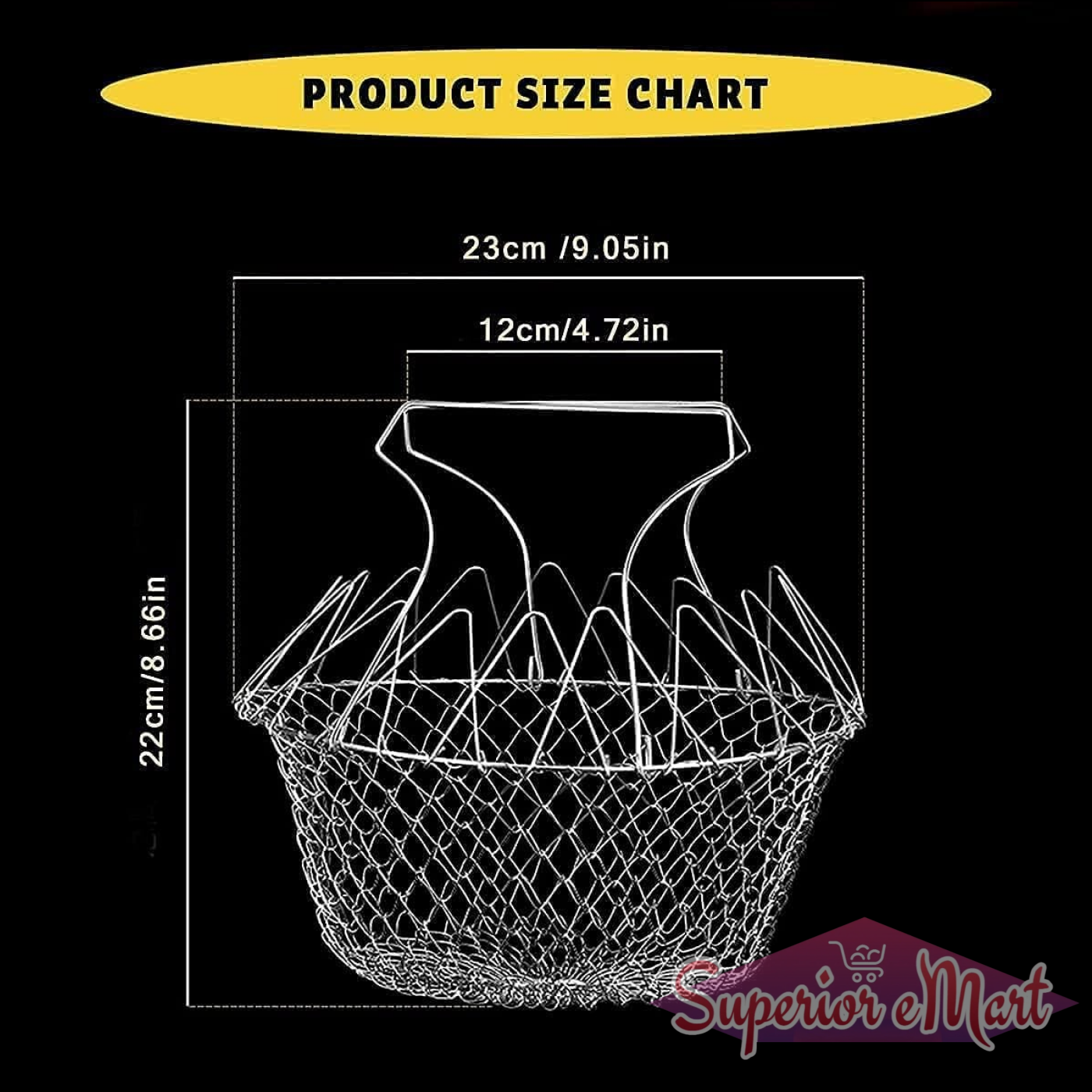 Foldable steam rinse deep frying basket stainless steel fry french strainer net fried filter drainage rack for food