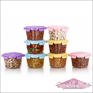 Food Containers Set with Lids 4 Pcs - Superior eMart