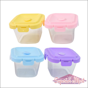 Food Containers Set with Lids 4 Pcs - Superior eMart