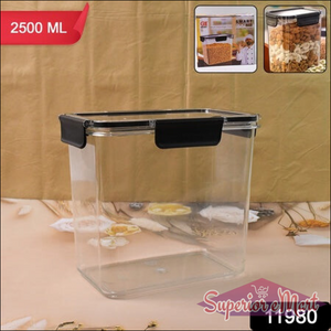 Food Storage Container Airtight Container With Easy Snap Lids (2500ml  1 Pc) - Superior eMart
