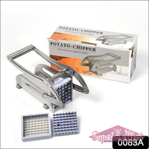 Superior eMart French fry cutter machine with stainless steel design and multiple cutting options
