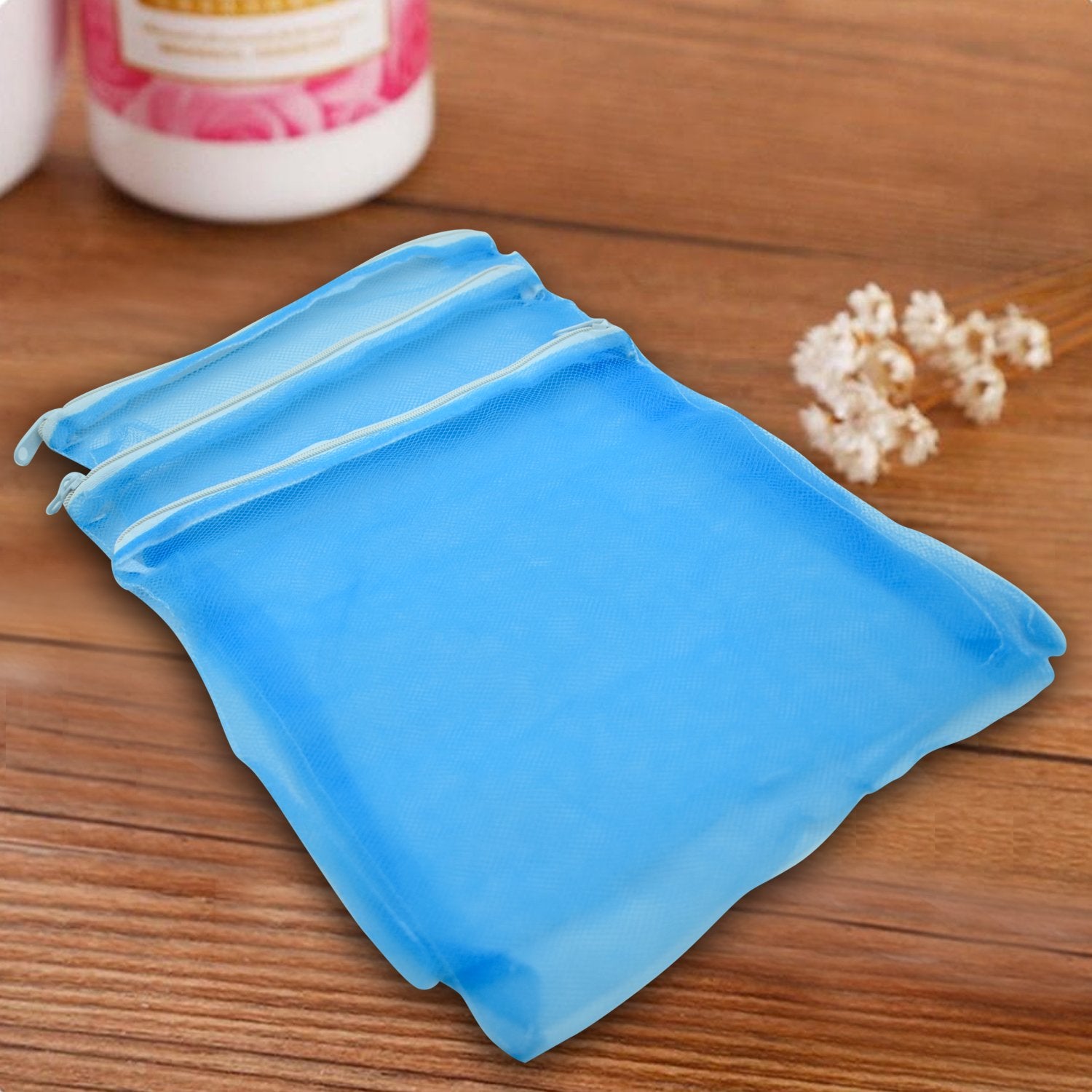 Reusable blue fridge bags for fruits and vegetables for keeping produce fresh longer