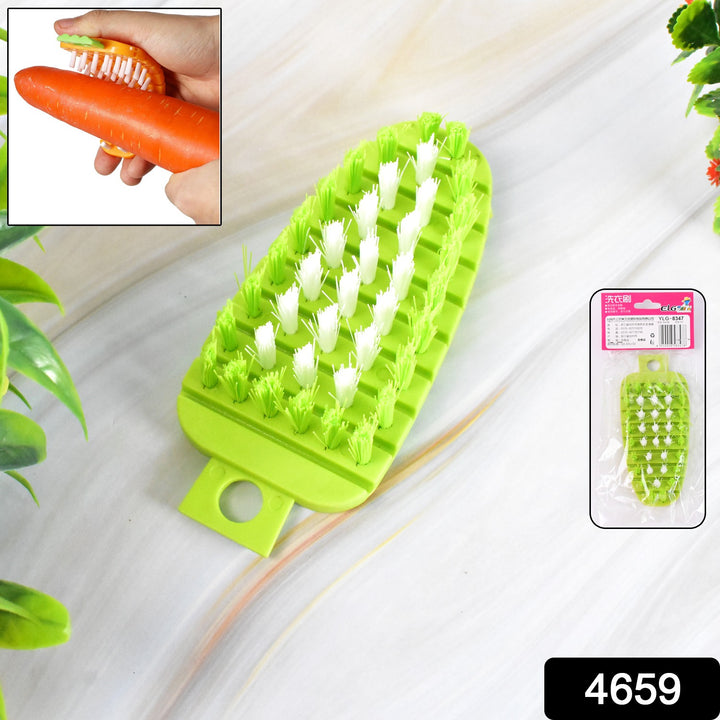Superior eMart green fruit cleaning brush tool with durable bristles for washing fruits and vegetables