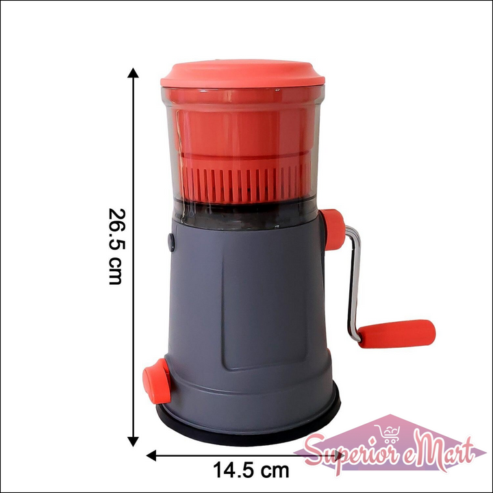 Fruit Juicer With Long Handle And Silicone Ring (1 Pc) - Superior eMart