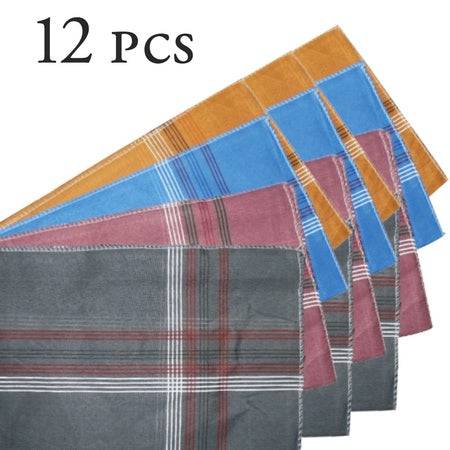 1532 Mens King Size Formal Handkerchiefs For Office Use - Pack Of 12 - Superior eMart