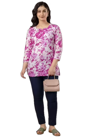 Kurti For Women - Purple.