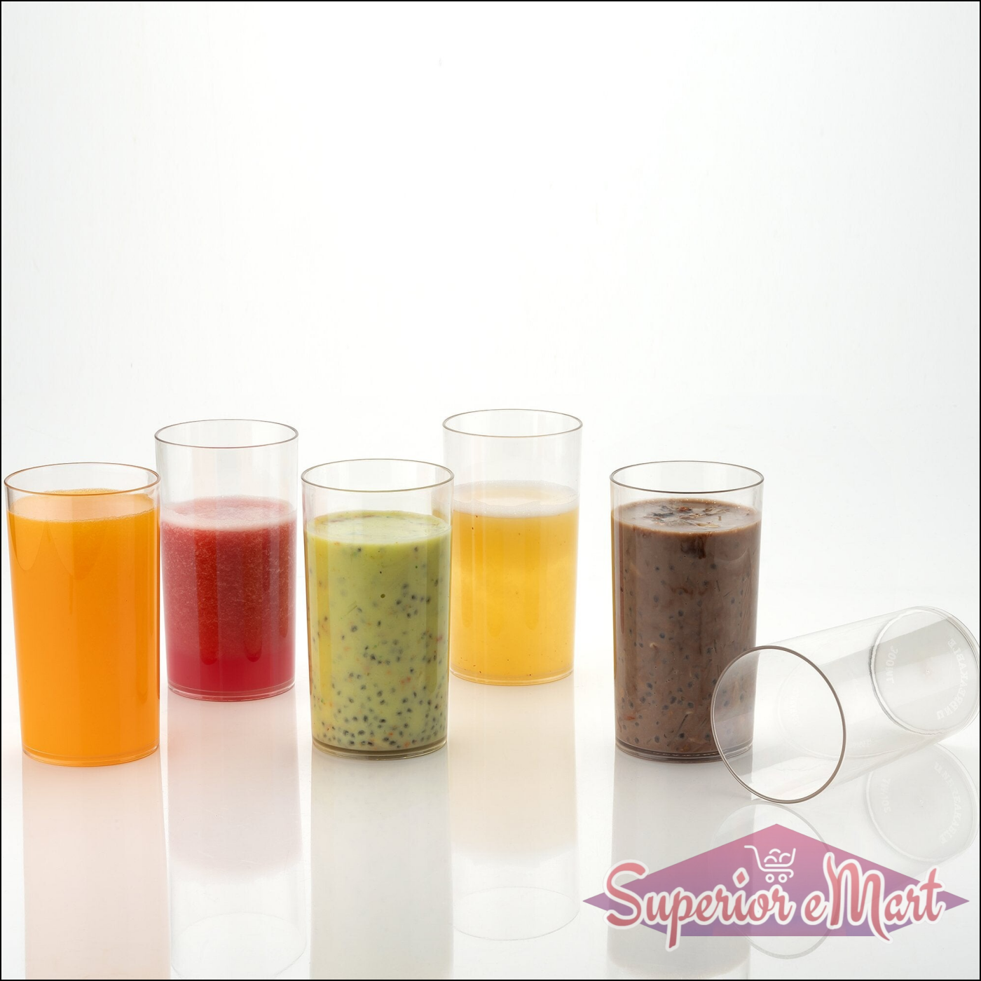 Fully Transparent Glasses 330ml (6pcs) - Superior eMart