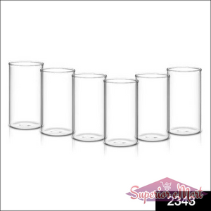 Fully Transparent Glasses 330ml (6pcs) - Superior eMart