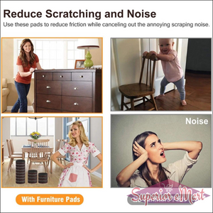 Reduce scratching and noise with furniture protection pads for home and kitchen furniture