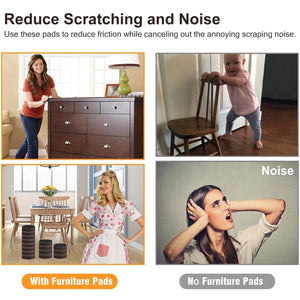 Reduce scratching and noise with furniture protection pads for home and kitchen furniture