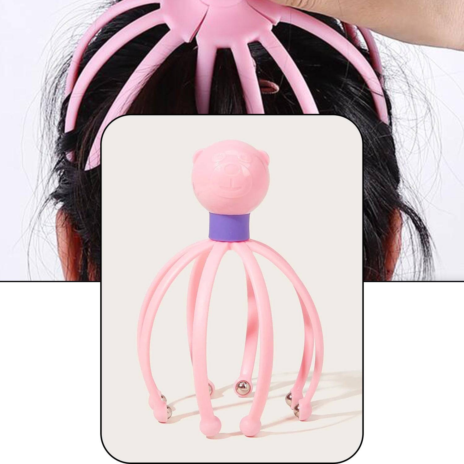 6098 Octopus Stress Relief Therapeutic  Scalp Massager - Superior eMart