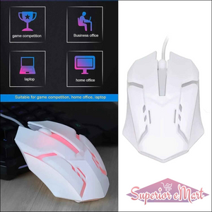 Gaming Mouse with Lighting White - Superior eMart