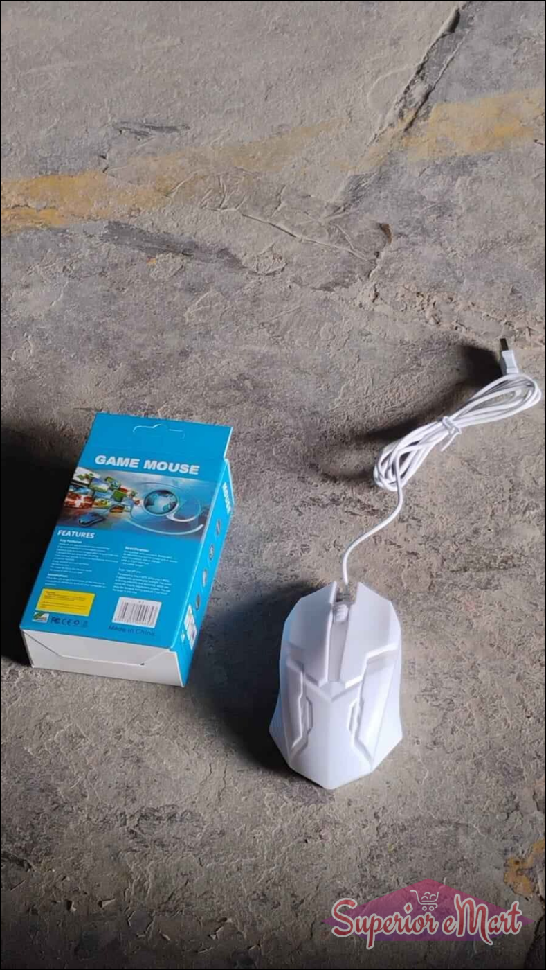 Gaming Mouse with Lighting White - Superior eMart
