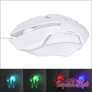 Gaming Mouse with Lighting White - Superior eMart