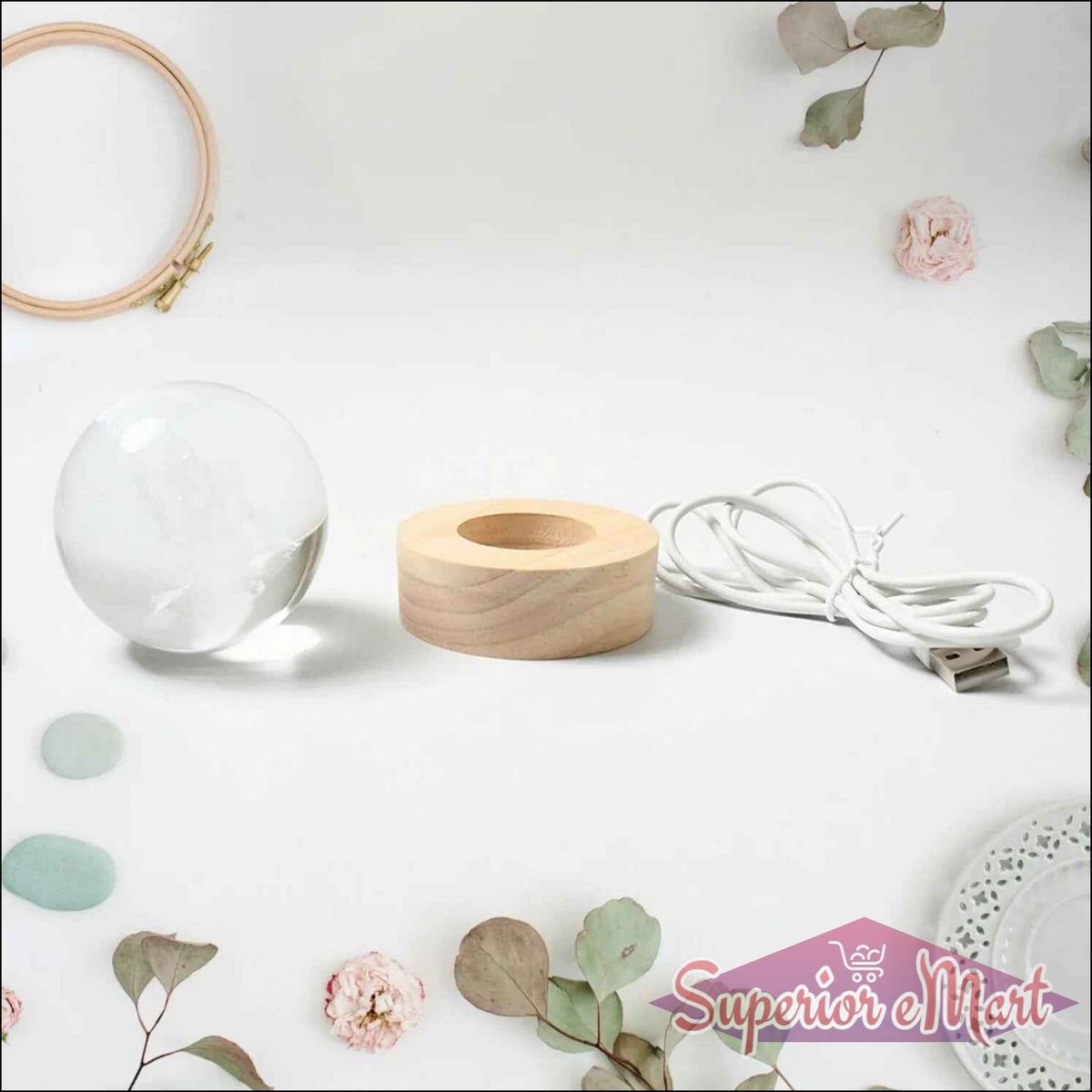 3D Crystal Ball Lamps for Bedroom - Superior eMart
