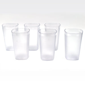 350ml glass set of 6 clear drinking glasses ideal for daily use and entertaining guests