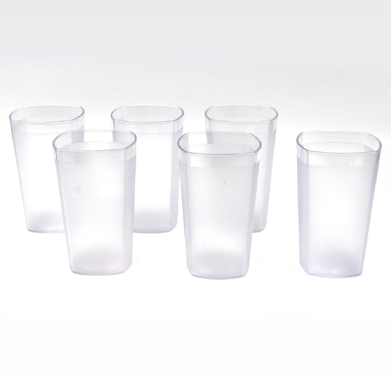 350ml glass set of 6 clear drinking glasses ideal for daily use and entertaining guests
