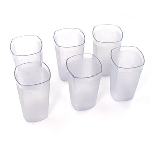 350ml glass set of 6 clear drinking glasses perfect for home and kitchen use
