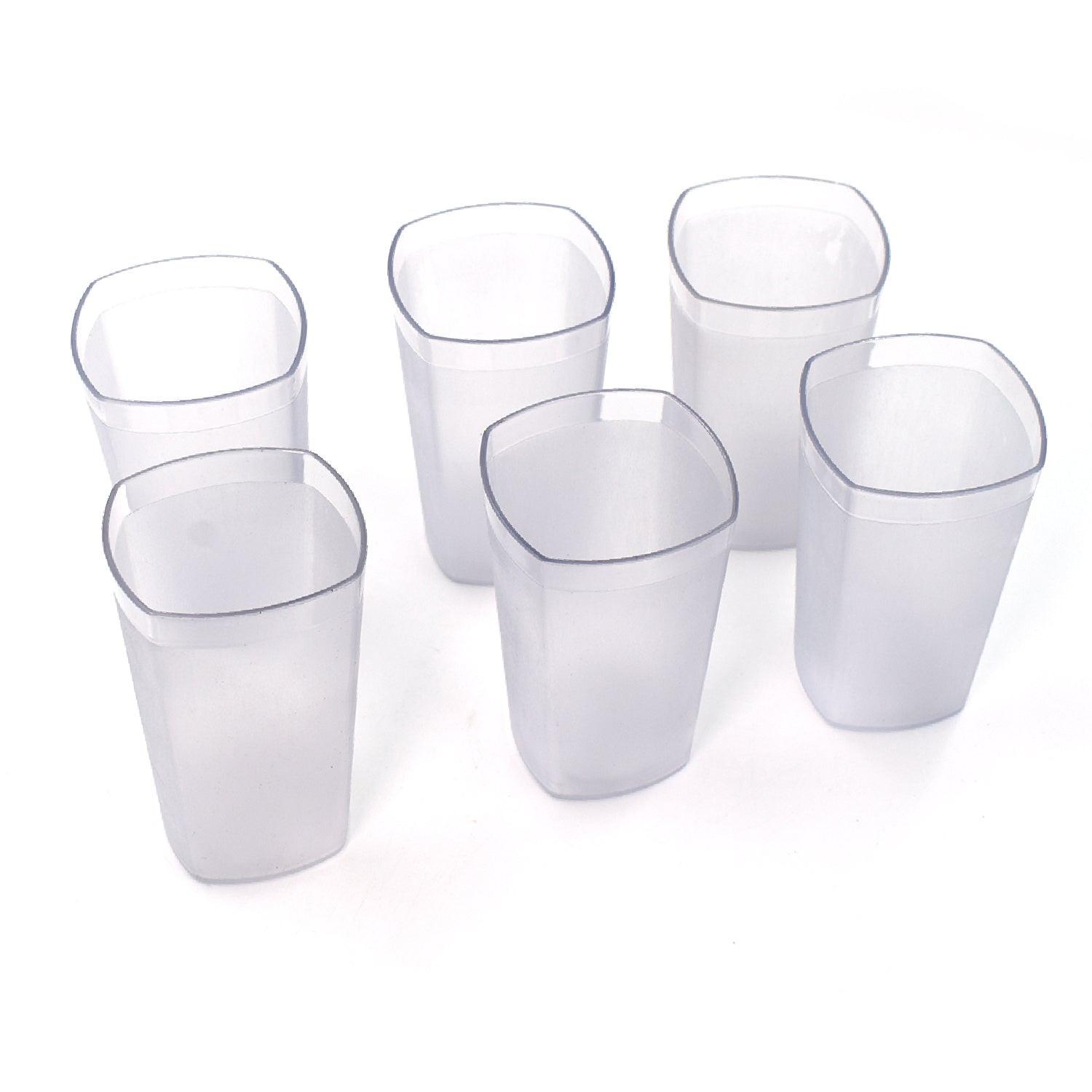 350ml glass set of 6 clear drinking glasses perfect for home and kitchen use