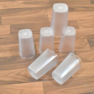 350ml glass set of 6 in a frosted finish, perfect for everyday drinks and stylish serving