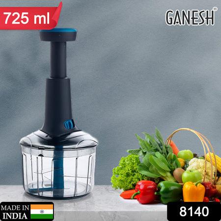 Ganesh 725 ml lock unlock push chopper for easy vegetable chopping in the kitchen