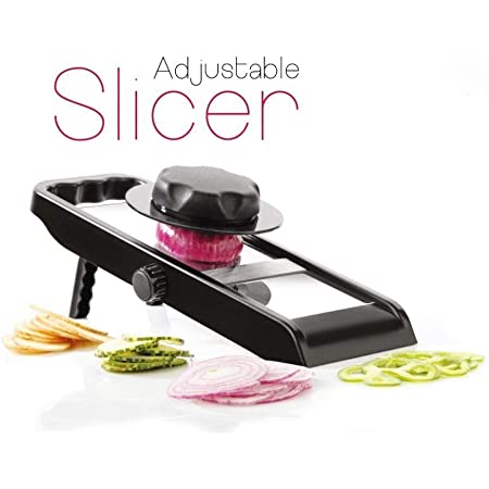 Multipurpose vegetable slicer machine for easy slicing of various vegetables with adjustable thickness