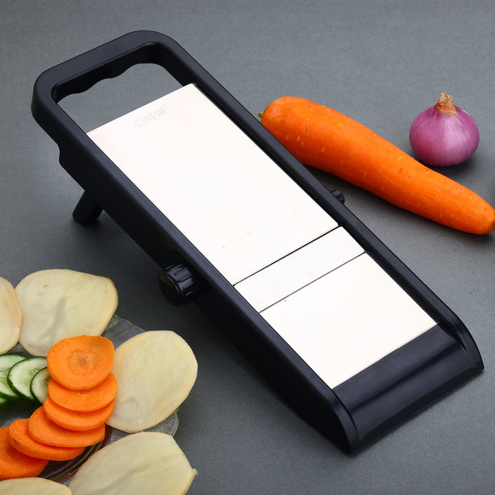 Superior eMart multipurpose vegetable slicer machine with adjustable thickness for quick vegetable prep