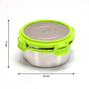 Superior eMart stainless steel lunch box leak proof with secure locking lid for safe transport