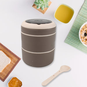 Stainless steel lunch box leak proof design ideal for meal prep and convenient food storage