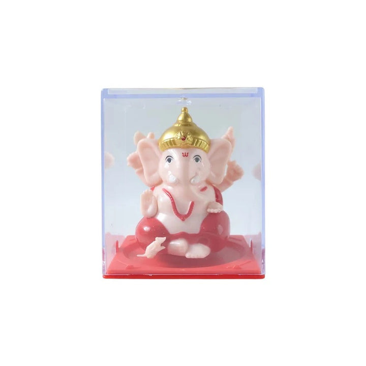 Decorative Small Lord Ganesh Idol In Transparent Case (1 Pc) Superior eMart