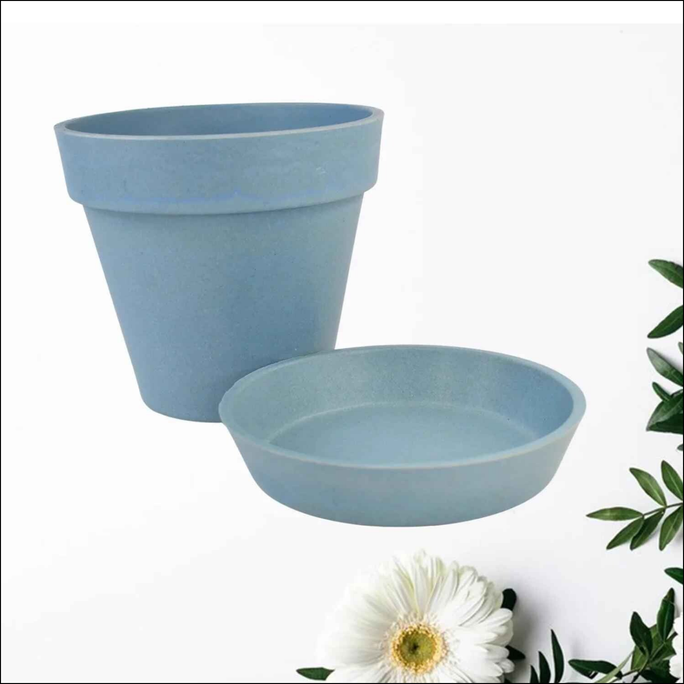 Garden Pot with Tray 1 Pc - Superior eMart