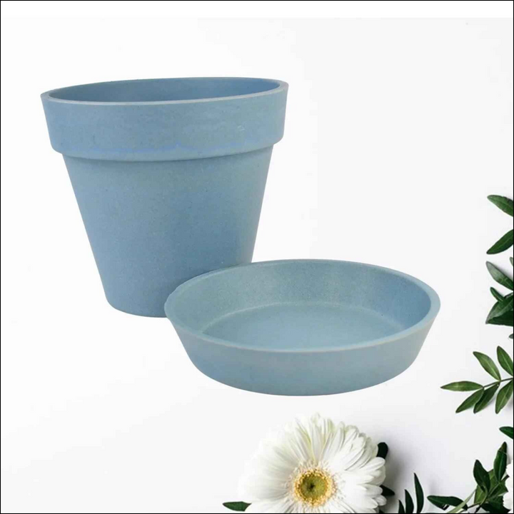 Garden Pot with Tray 1 Pc - Superior eMart
